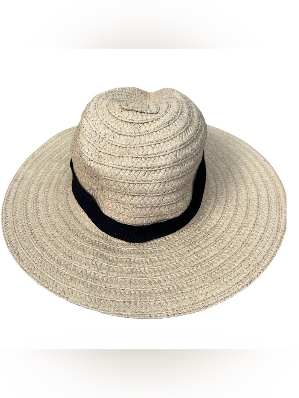 Madewell Natural Sun Hat with Black Band - OS